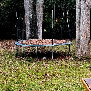 Trampoline used but great condition . Does not contain net